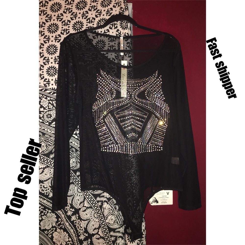 Diamonds Sheer bodysuit